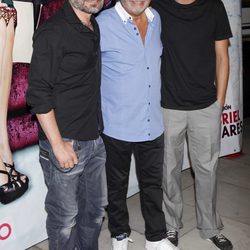 Nacho Guerreros, Ricardo Arroyo y Antonio Pagudo en el estreno de 'Venecia bajo la nieve'