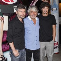 Nacho Guerreros, Ricardo Arroyo y Antonio Pagudo en el estreno de 'Venecia bajo la nieve'