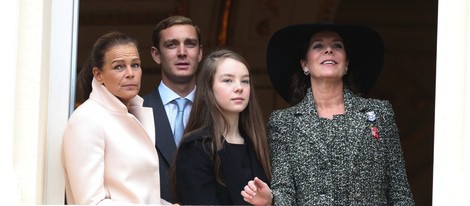 Las Princesas Carolina y Estefanía, Pierre Casiraghi y Alexandra de Hannover en el Día Nacional de Mónaco 2013