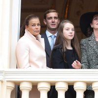 Las Princesas Carolina y Estefanía, Pierre Casiraghi y Alexandra de Hannover en el Día Nacional de Mónaco 2013