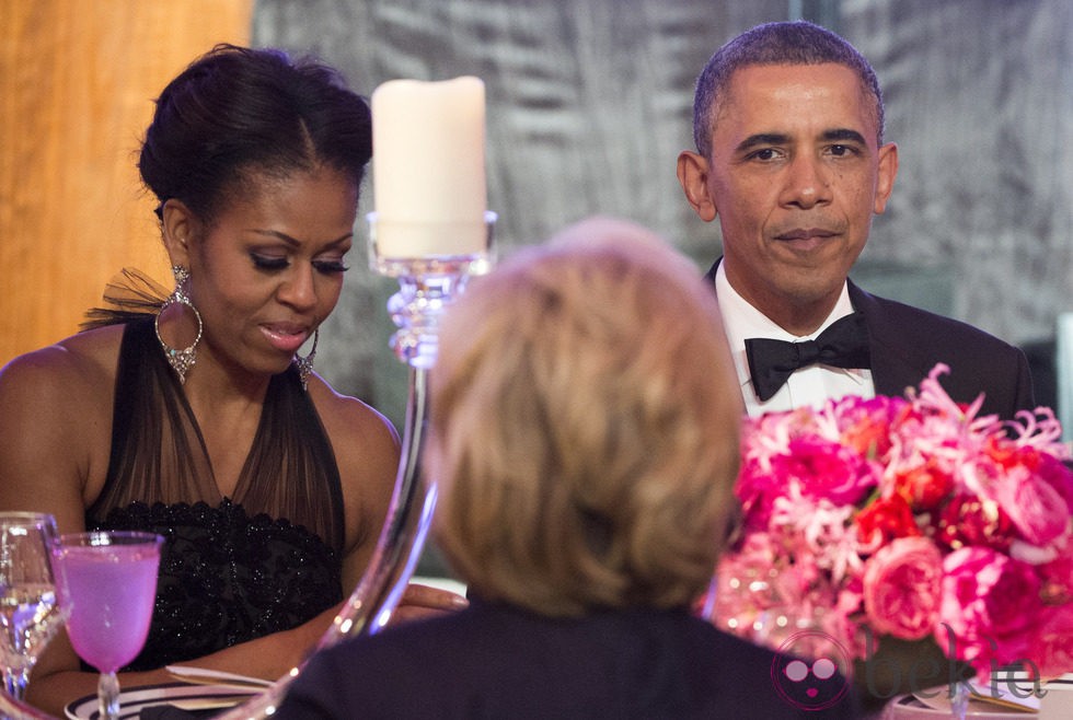 Barack Obama y Michelle Obama en la cena en honor a los galardonados con las Medallas de la Libertad