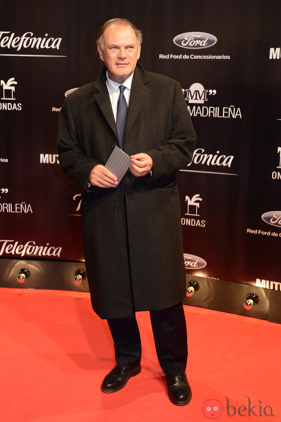 Pedro Piqueras en la entrega de los Premios Ondas 2013