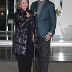 La Reina Sofía y el Príncipe Felipe visitan al Rey en el hospital