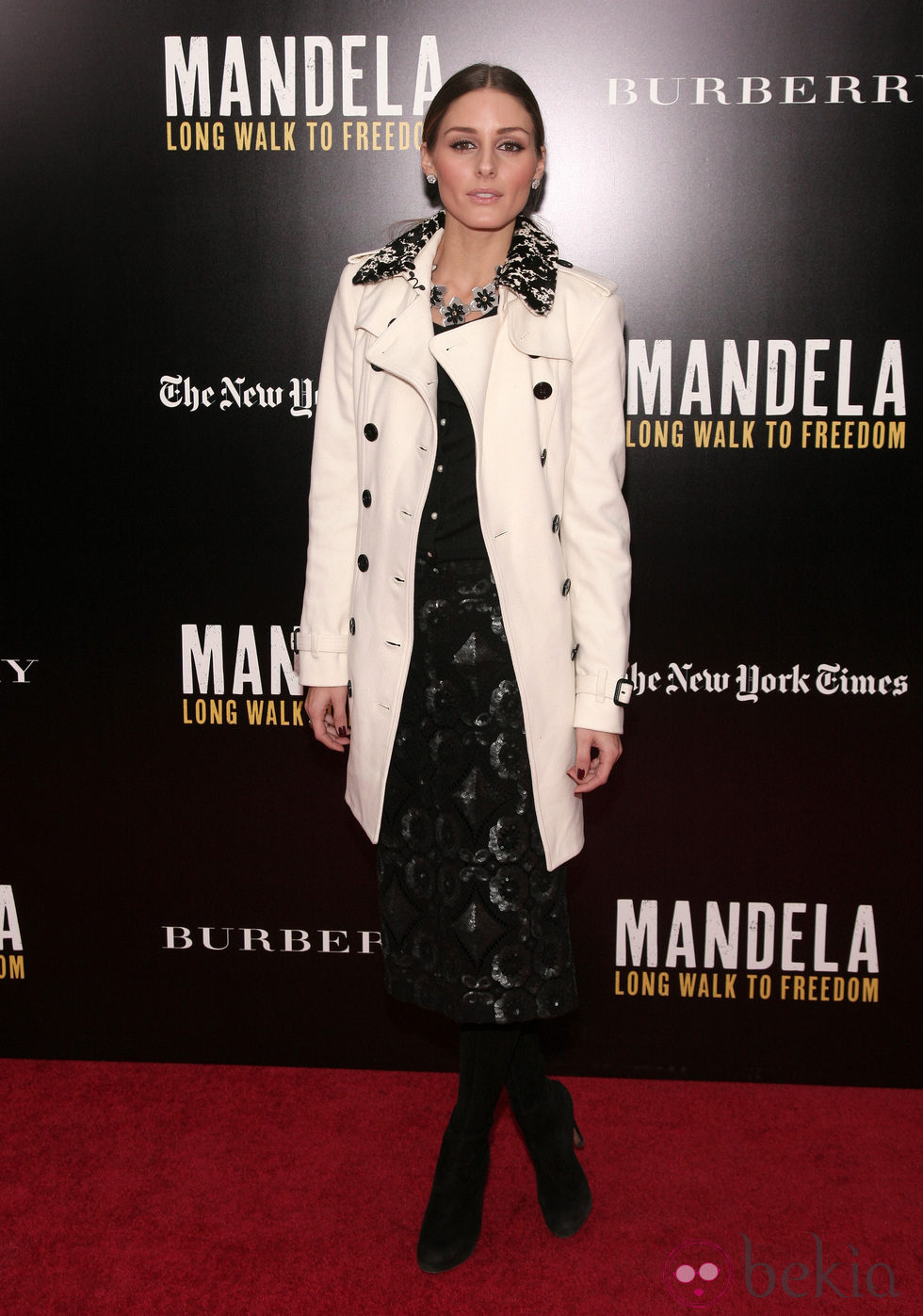Olivia Palermo en la proyección de 'Nelson Mandela, del mito al hombre' en Nueva York
