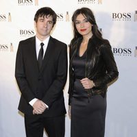 Marta Fernández y Eduardo Chapero-Jackson en el 15 aniversario de 'Boss Bottle' en Madrid