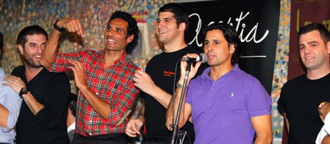 Óscar Higares, Julián Contreras, Fran Rivera y Fonsi Nieto en el Rastrillo 2013