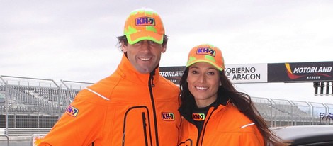 Álvaro Muñoz Escassi y Sonia Ferrer en una competición deportiva