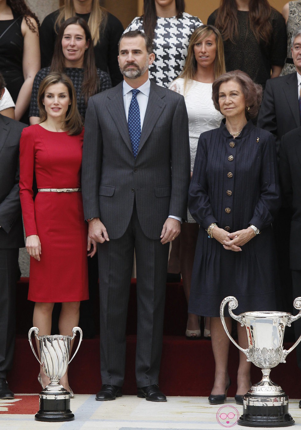 Los Príncipes Felipe y Letizia y la Reina Sofía en la entrega de los Premios Nacionales del Deporte 2012