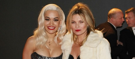 Rita Ora y Kate Moss en los British Fashion Awards 2013