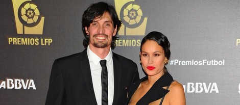 Felipe López y Mireia Canalda en los Premios de la Liga de Fútbol Profesional 2013