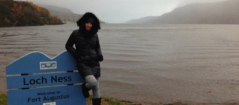 Pilar Rubio en el Lago Ness