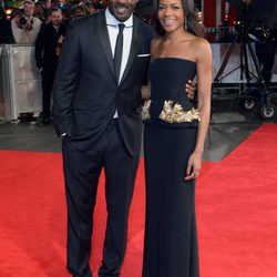 Idris Elba y Naomie Harris en la premiere de 'Mandela, del mito al hombre' en Londres