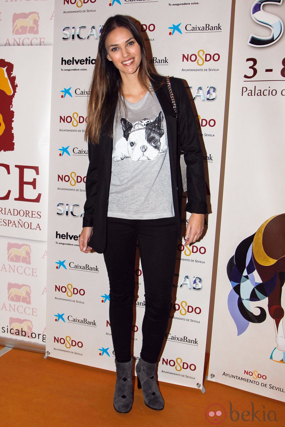 Helen Lindes a su llegada al SICAB 2013 en Sevilla