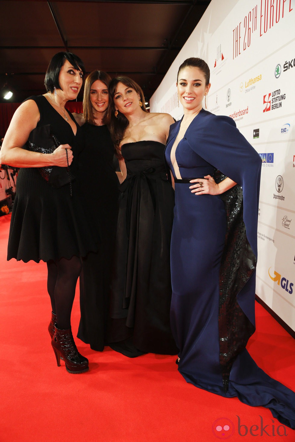 Rossy de Palma, Paz Vega, Leonor Watling y Blanca Suárez en los Premios del Cine Europeo 2013