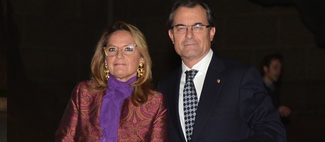 Artur Mas y su esposa en la boda de Shristi Mittal y Gulraj Behl en Barcelona