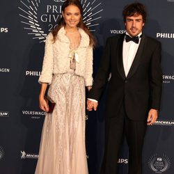 Fernando Alonso y Dasha Kapustina en los Premios de la FIA 2013