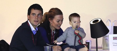 Marta Ortega y Sergio Álvarez con su hijo Amancio en el Master Gucci 2013