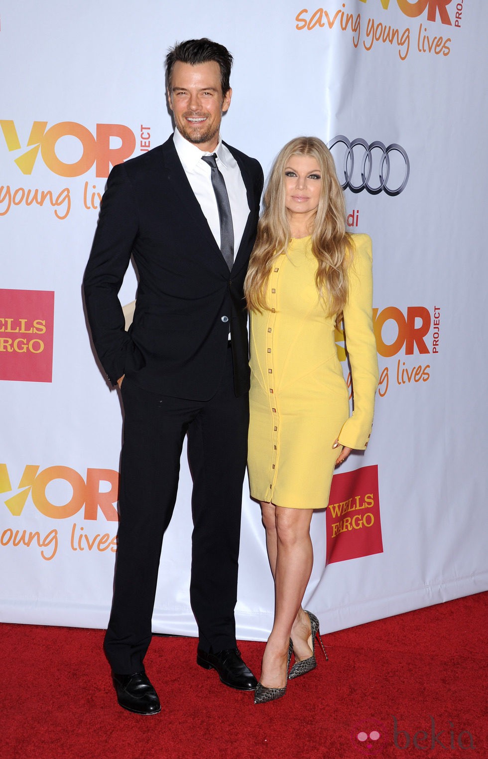 Josh Duhamel y Fergie en la Gala Trevor 2013