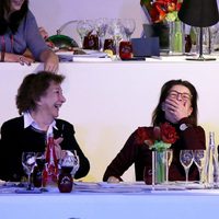 Carolina de Mónaco se ríe en el Master hípico de París