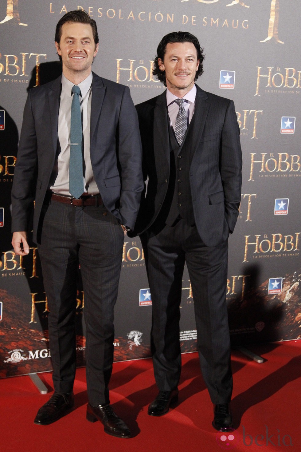 Richard Armitage y Luke Evans en el estreno de 'El Hobbit: La desolación de Smaug' en Madrid