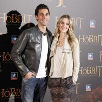 Álvaro Arbeloa y Carlota Ruiz en el estreno de 'El Hobbit: La Desolación de Smaug' en Madrid