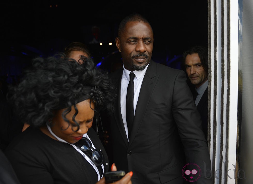 El actor Idris Elba durante el funeral de Nelson Mandela en Qunu