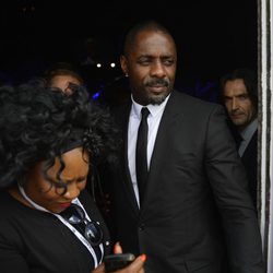 El actor Idris Elba durante el funeral de Nelson Mandela en Qunu