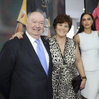 Cristiano Ronaldo, Irina Shayk, Dolores Aveiro y el pequeño Cristiano en la inauguración del Museo Cristiano Ronaldo en Fuchal