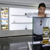 Cristiano Ronaldo en la inauguración de su museo en Fuchal, Madeira