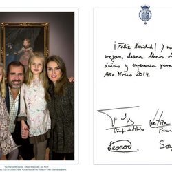 Felicitación navideña de los Príncipes de Asturias y las Infantas Leonor y Sofía 2013
