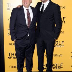 Jonah Hill y Leonardo DiCaprio en el estreno de 'El lobo de Wall Street' en Nueva York