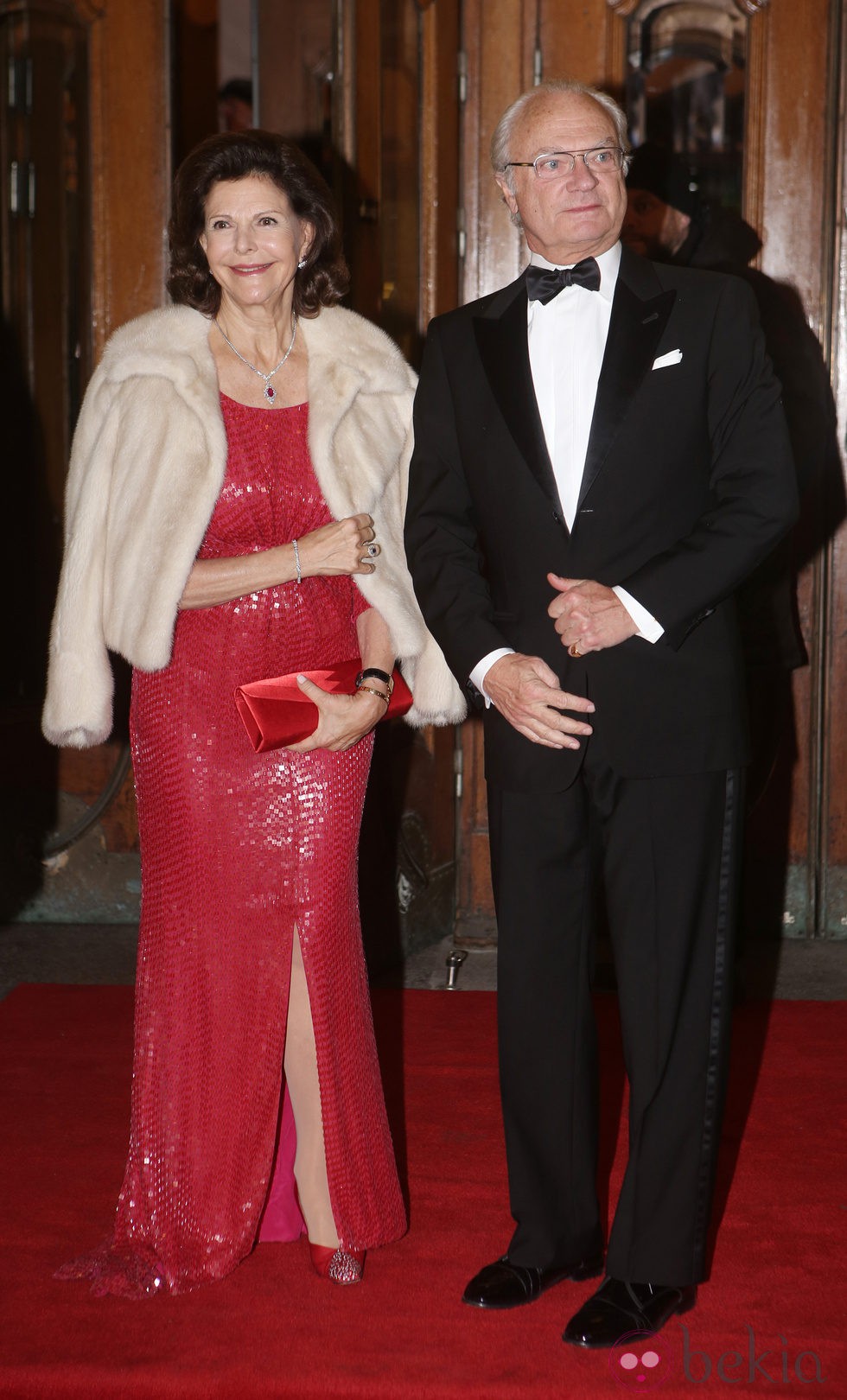 Reina Silvia y el rey Carlos XVI Gustavo de Suecia en el homenaje celebrado con motivo del 70º cumpleaños de la monarca