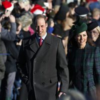 Guillermo de Inglaterra y Kate Middleton acuden a la misa de Navidad en Sandringham