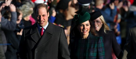 Guillermo de Inglaterra y Kate Middleton acuden a la misa de Navidad en Sandringham