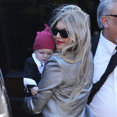 Fergie con su hijo Axl Jack el Día de Navidad