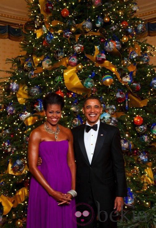 Barack y Michelle Obama felicitan la Navidad 2013