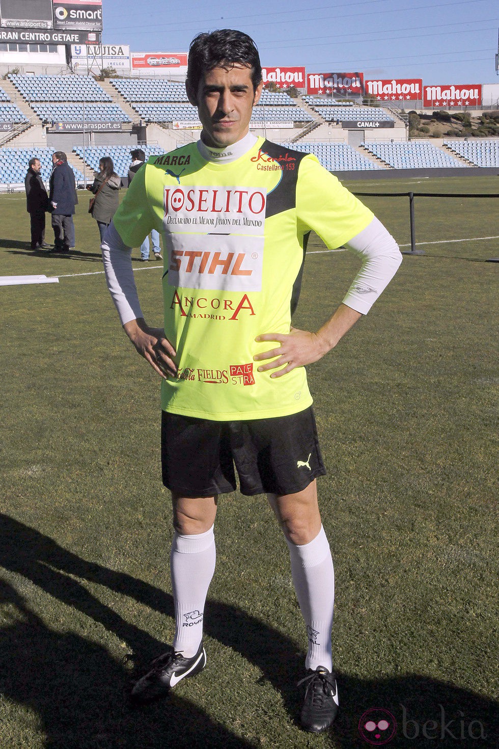 Victor Janeiro durante el partido solidario toreros vs artistas celebrado en Getafe