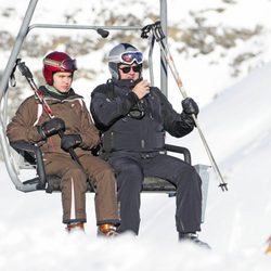 Carlos García Revenga esquiando en Baqueira Beret