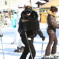 Kim Kardashian durante sus vacaciones invernales en Aspen (Colorado)