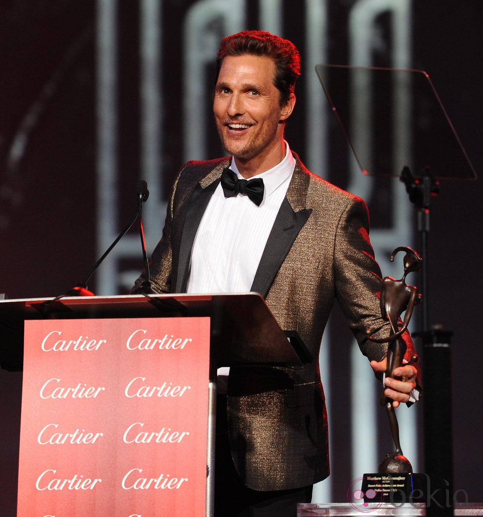 Matthew McConaughey en la gala de premios del Festival Internacional de Palm Springs 2014