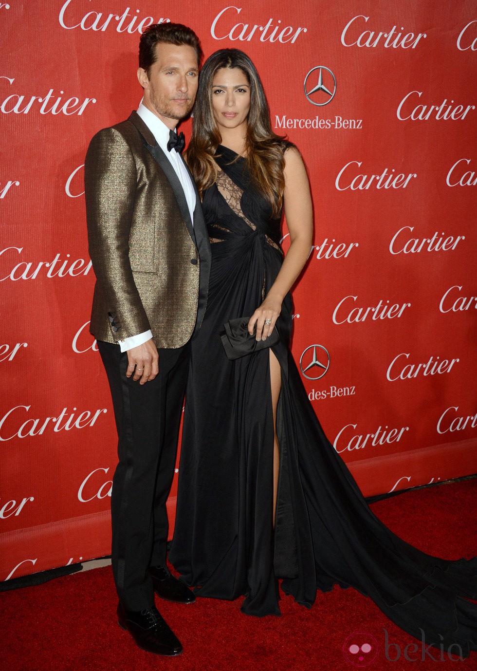 Matthew McConaughey y Camila Alves en la gala de premios del Festival Internacional de Palm Springs 2014
