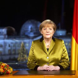 Angela Merkel durante el discurso de Navidad 2013
