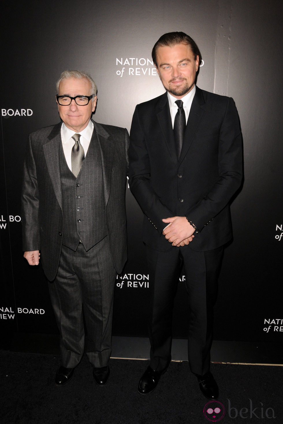 Martin Scorsese y Leonardo DiCaprio en los National Board of Review 2014