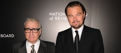 Martin Scorsese y Leonardo DiCaprio en los National Board of Review 2014