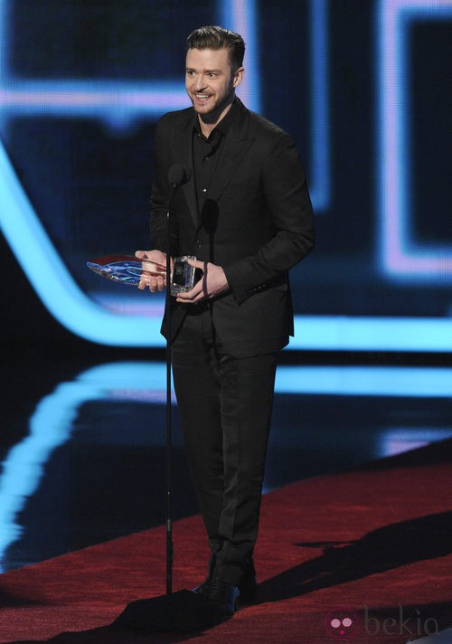 Justin Timberlake en la gala de los People's Choice Awards 2014