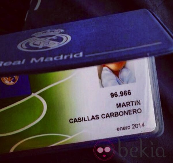 Carnet De Socio Del Real Madrid De Martin Casillas Carbonero Foto En Bekia Actualidad