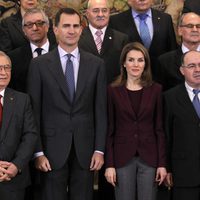 Los Príncipes de Asturias en una audiencia a la Federación Española de Donantes de Sangre