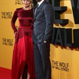 Leonardo DiCaprio y Margot Robbie en la premiere de 'El lobo de Wall Street' en Londres