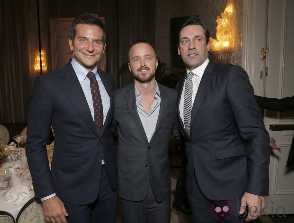 Bradley Cooper, Aaron Paul y Jon Hamm en la gala de los AFI Awards 2013