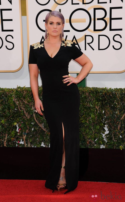 Kelly Osbourne en la alfombra roja de los Globos de Oro 2014